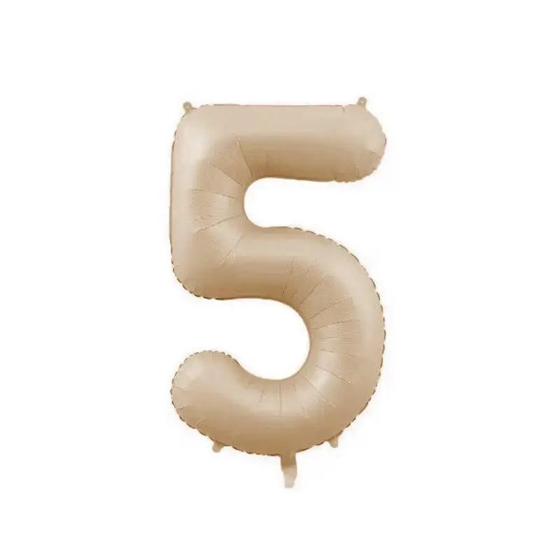 a balloon shaped like the number five
