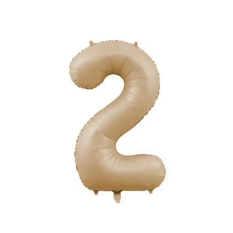 a balloon shaped like the number two