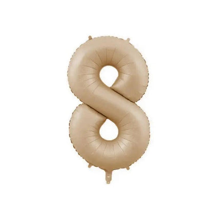 a balloon shaped like the number 8