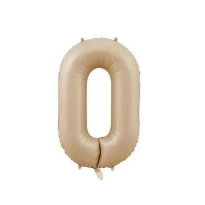 an inflatable balloon shaped like the number 0