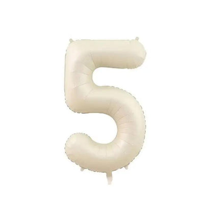 a balloon shaped like the number five