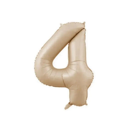 a balloon shaped like the number four