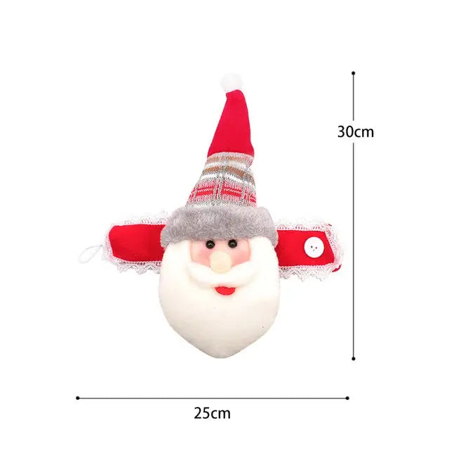 a christmas decoration with a santa clause on it