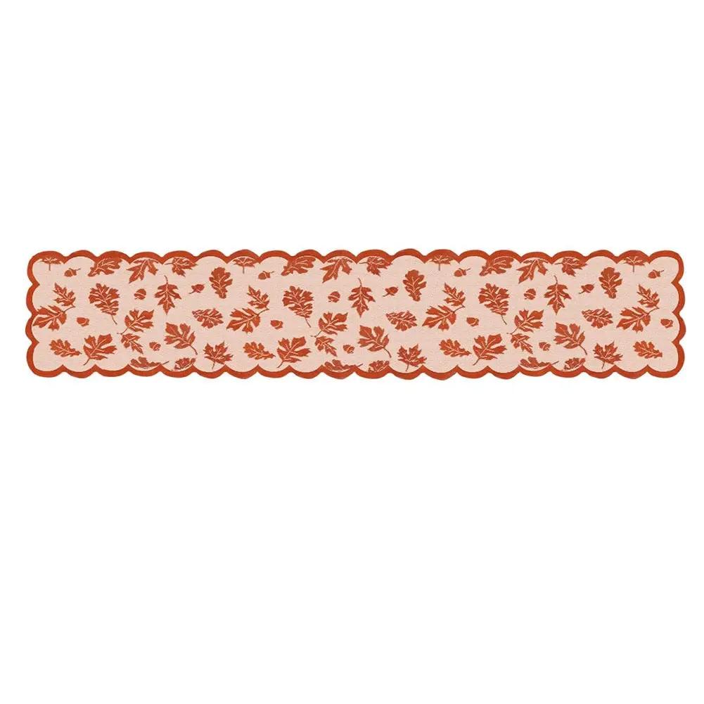a red and white border with flowers on it