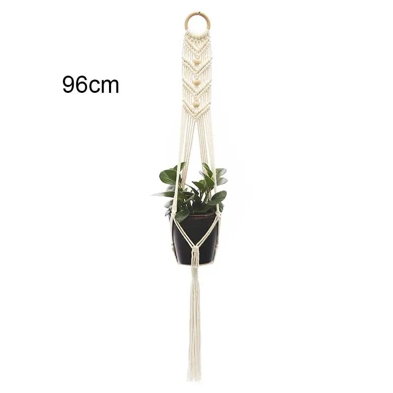 a hanging planter with a plant in it