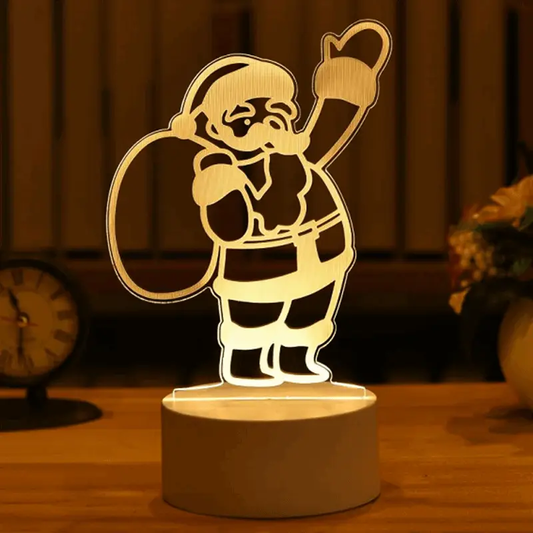 a paper cut of a santa clause holding a beer