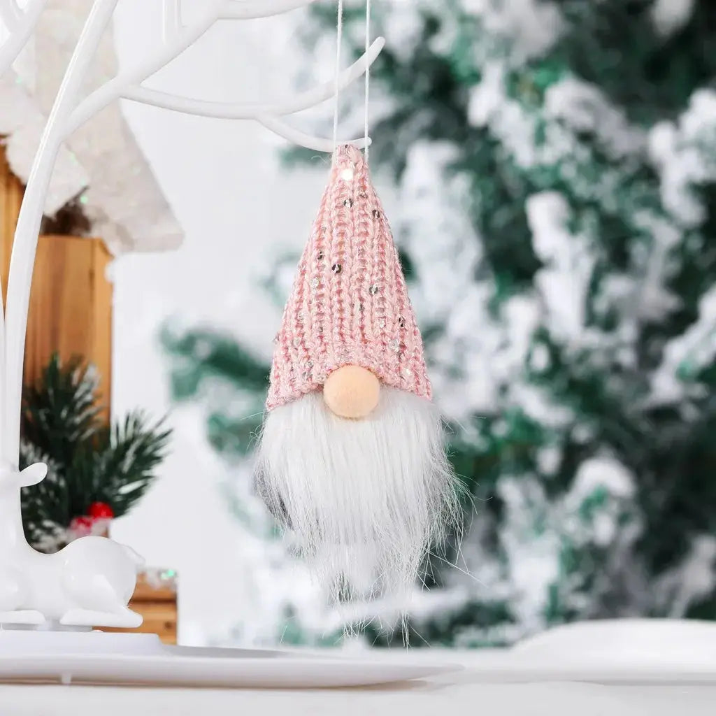 a christmas ornament hanging from a tree
