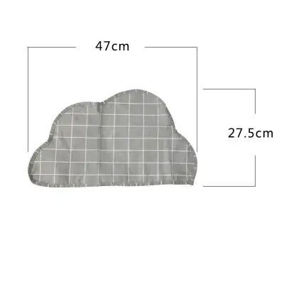 the size of a cloud shaped cushion