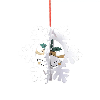 a christmas ornament hanging from a red string