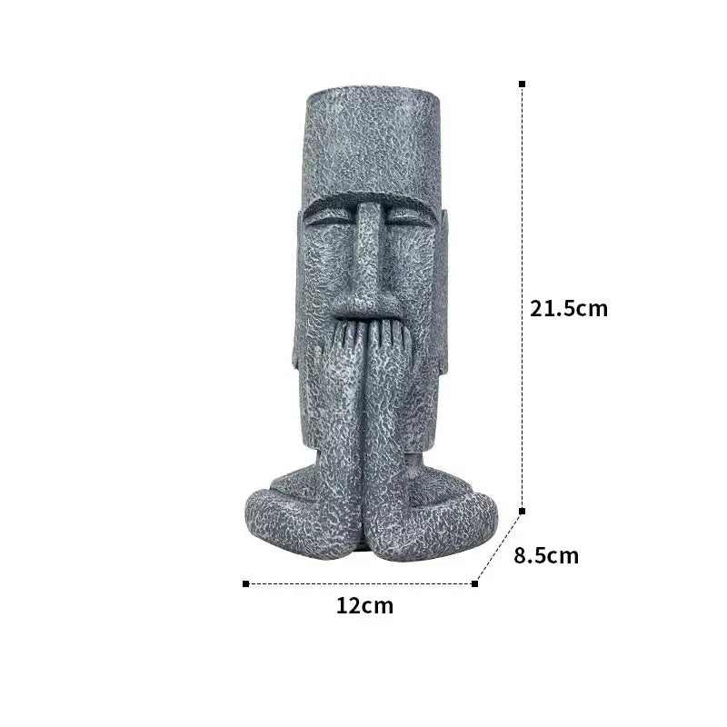 Moai Statuen Vase,