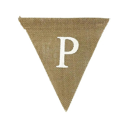 a pennant with the letter p on it