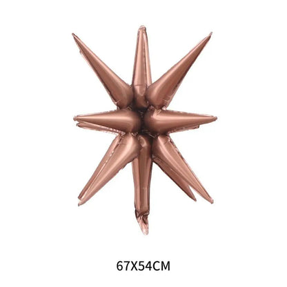 a large metal star decoration on a white background