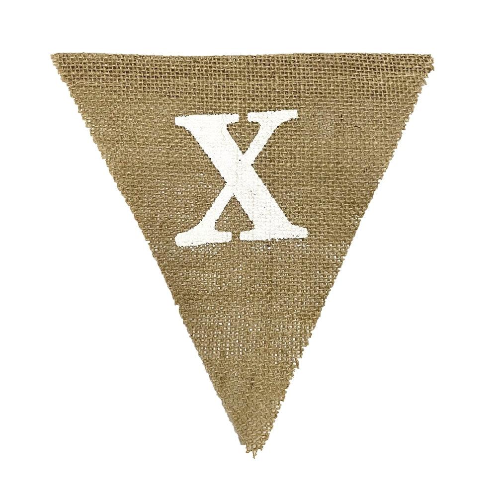 a triangle with the letter x on it