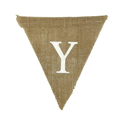 a triangle banner with the letter y on it