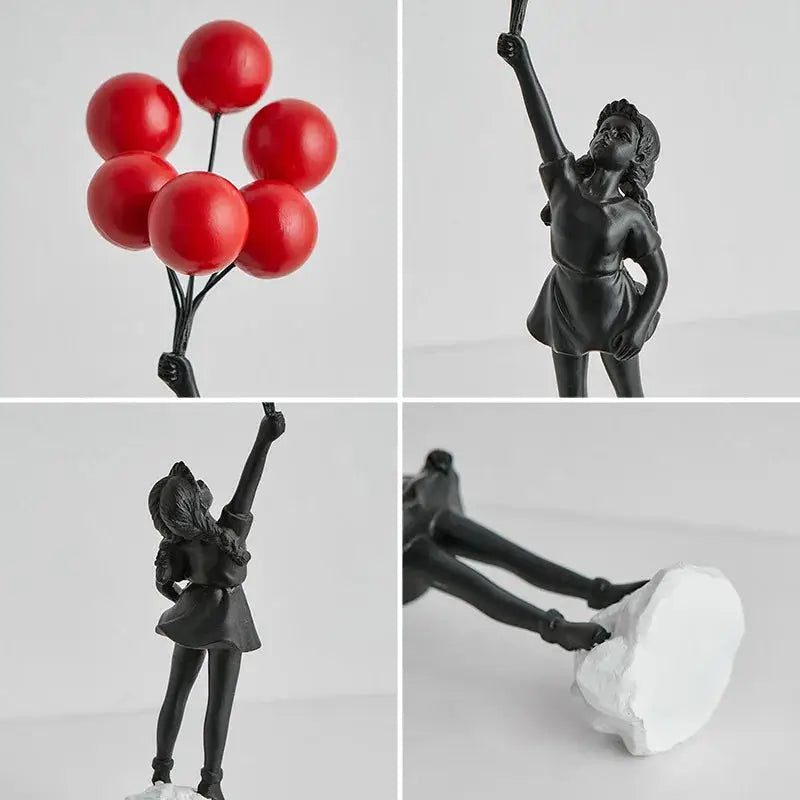 Mädchen Ballon Skulptur,