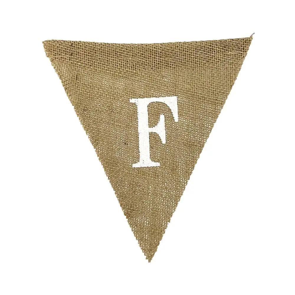 a pennant with the letter f on it