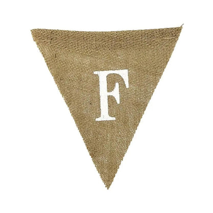 a pennant with the letter f on it