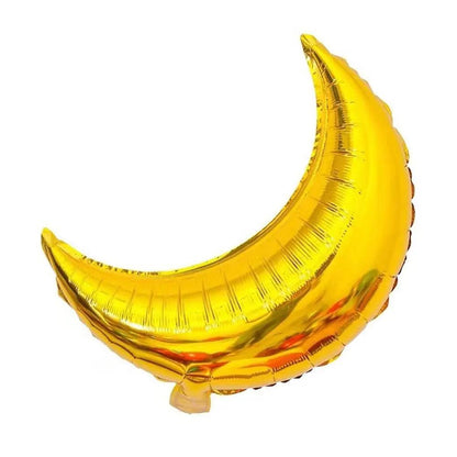 a bunch of foil balloons in the shape of a banana