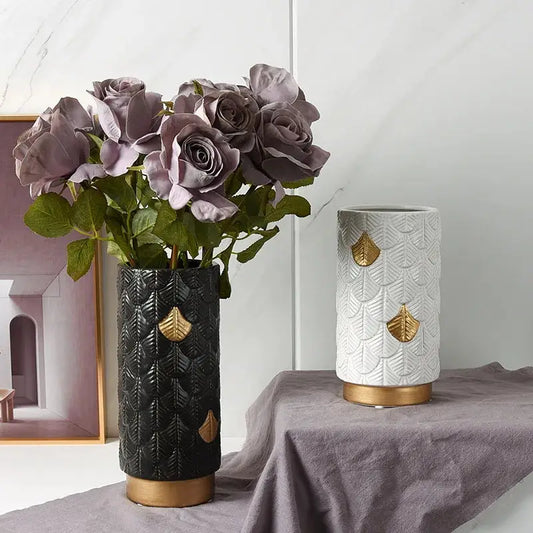 Feder-Muster Vase,