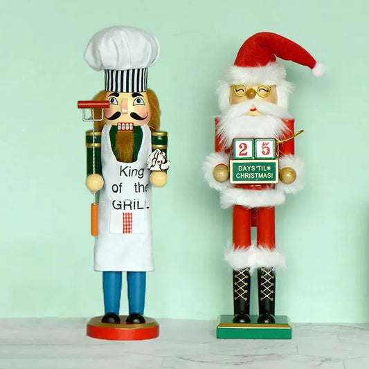 a couple of nutcrackers that are next to each other