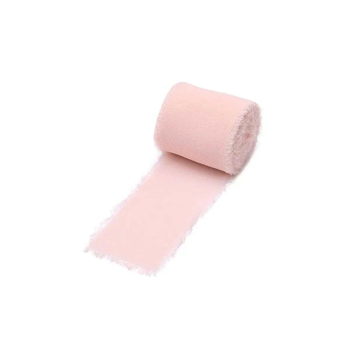 a roll of pink tape on a white background