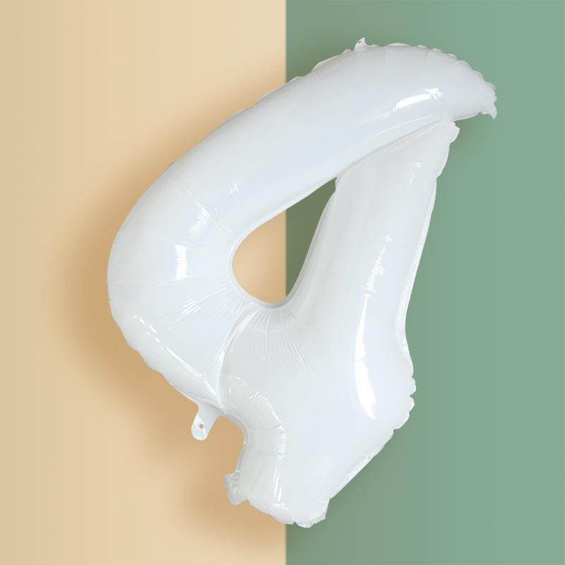 a large white balloon shaped like a horse