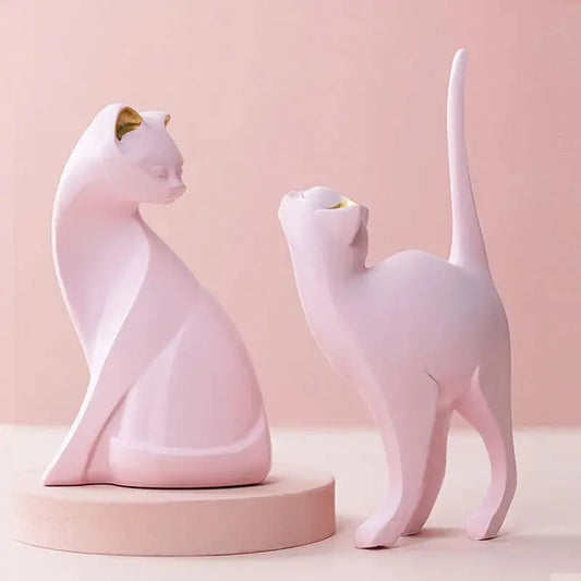 Pink Cat Figuren,