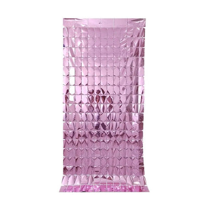 a pink plastic bag with a pattern on it