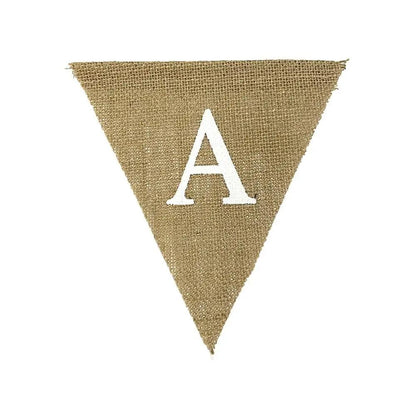a triangle banner with the letter a on it