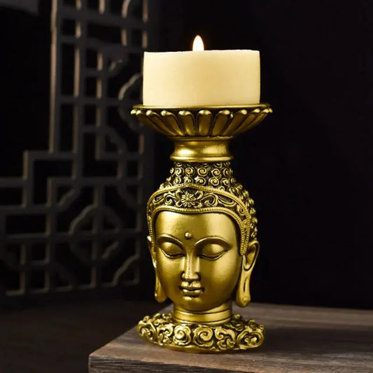 Buddha Statue Teelichthalter,