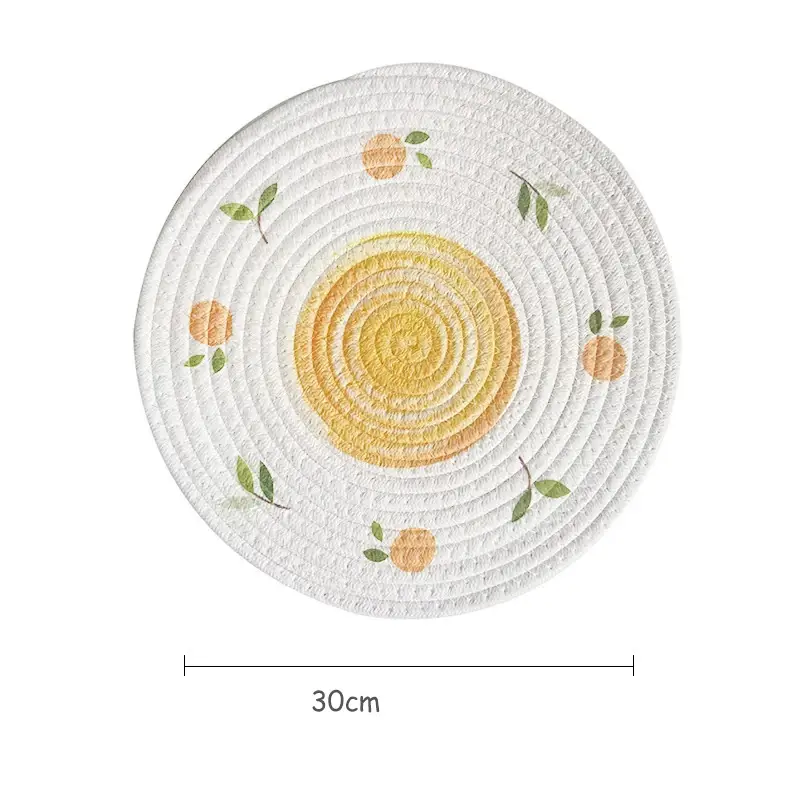 a white plate with yellow flowers on it