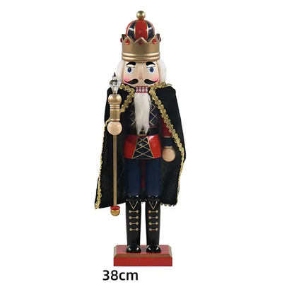 a wooden nutcracker with a crown on top of it