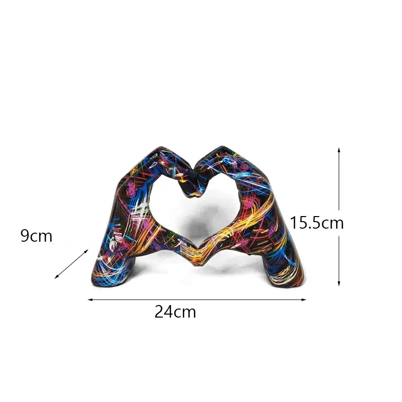 a colorful heart shaped object on a white background