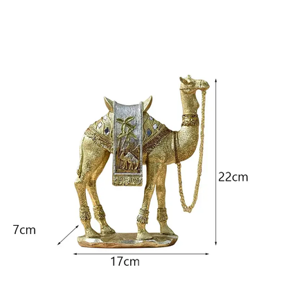 Goldene Kamel-Skulptur,