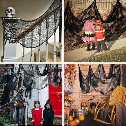 a collage of photos of halloween decorations