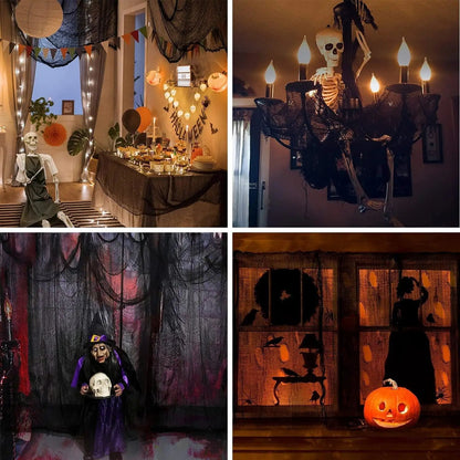 a collage of photos of halloween decorations