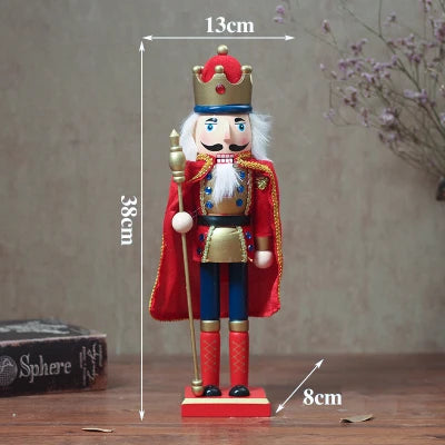 a wooden nutcracker with a crown on top of it