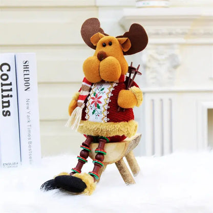 a stuffed animal sitting on top of a snow covered ground