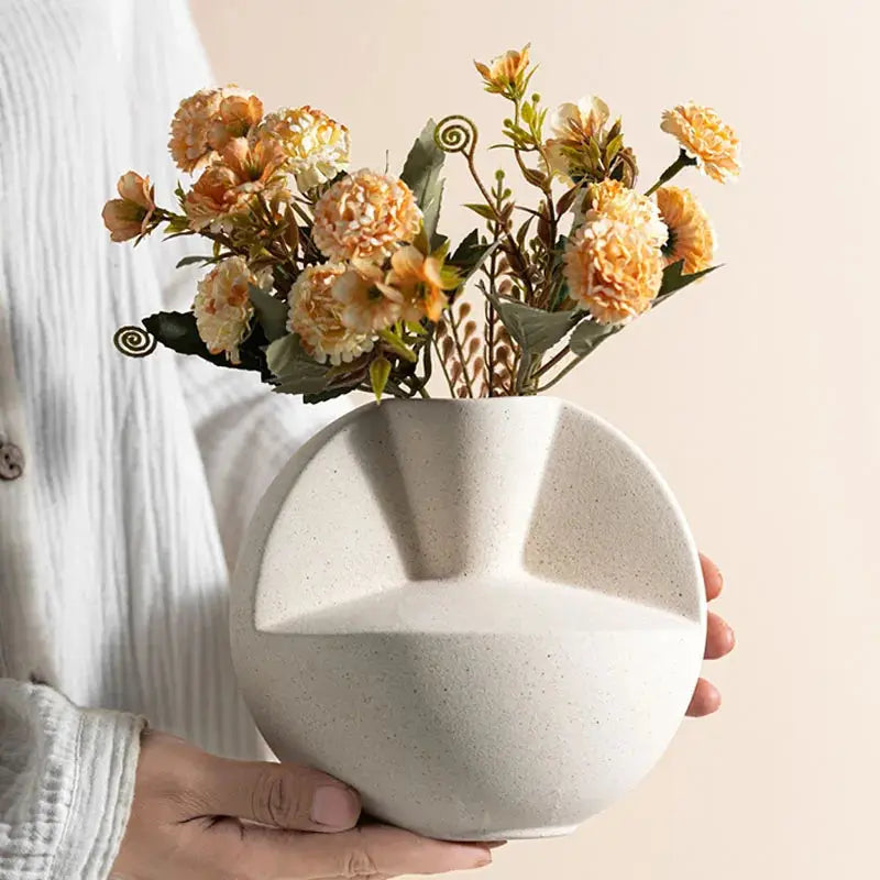 Vase mit geometrischem Design,