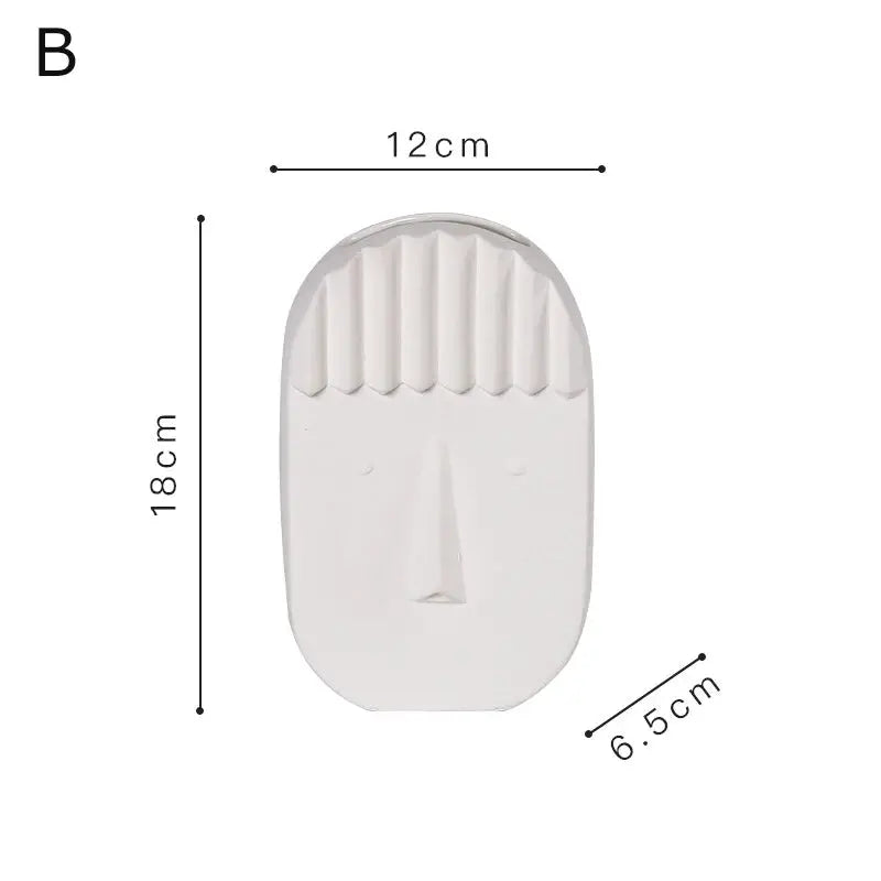 a white plastic object with measurements for it