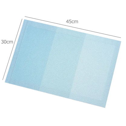 a picture of a blue placemat with a white background